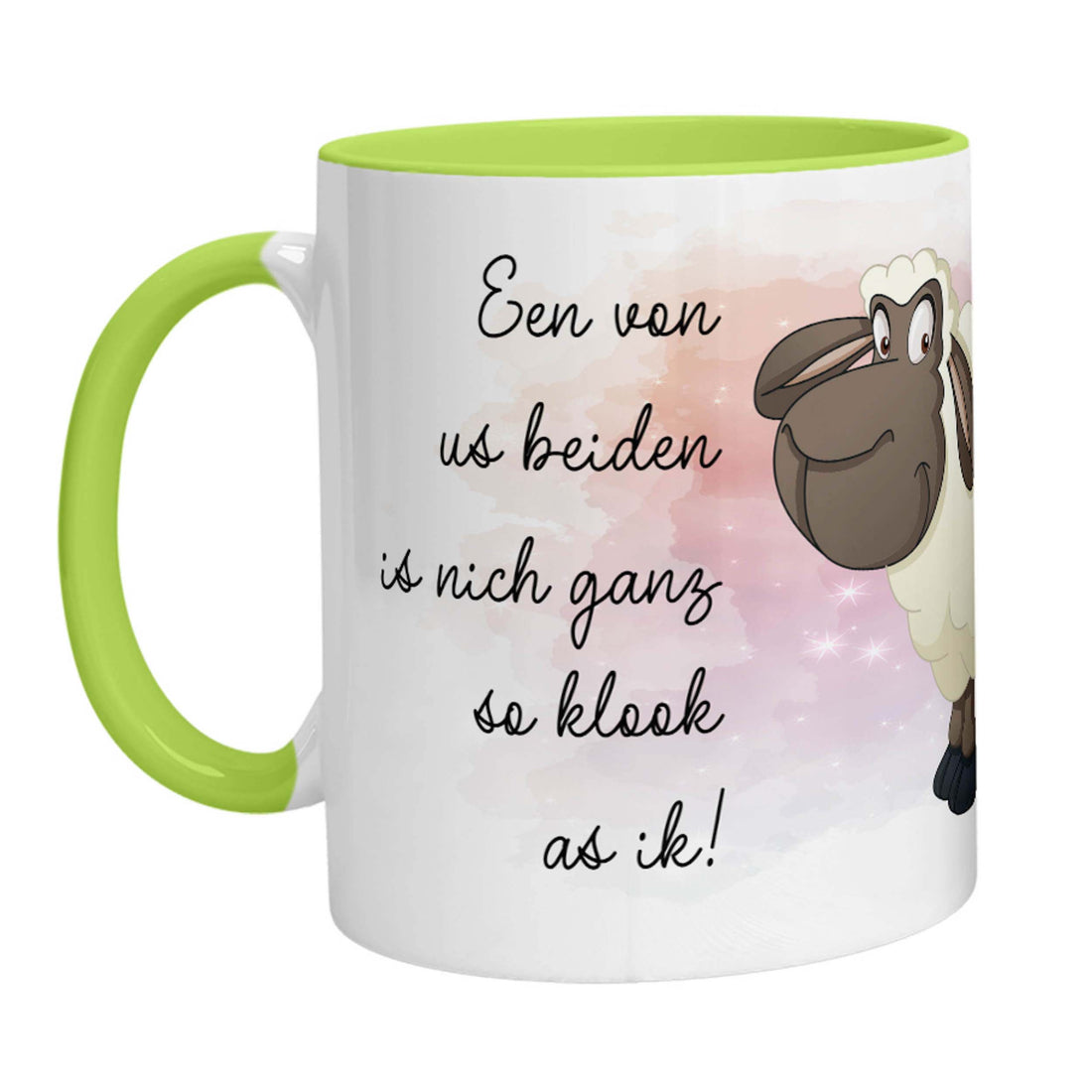 Tasse - Schaf Een von us beiden is nich ganz so klook as ik - Zwergenstick