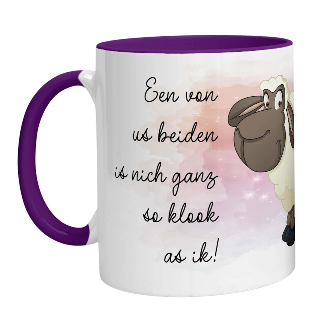 Tasse - Schaf Een von us beiden is nich ganz so klook as ik - Zwergenstick