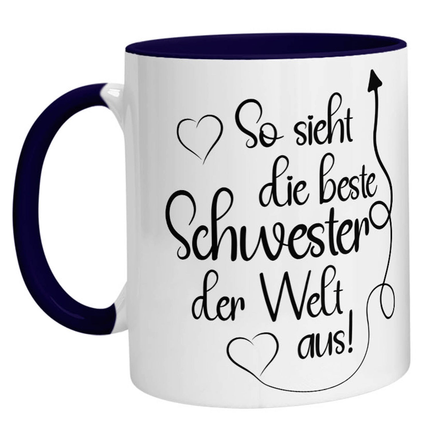 Tasse - So sieht die beste Schwester der Welt aus - Zwergenstick