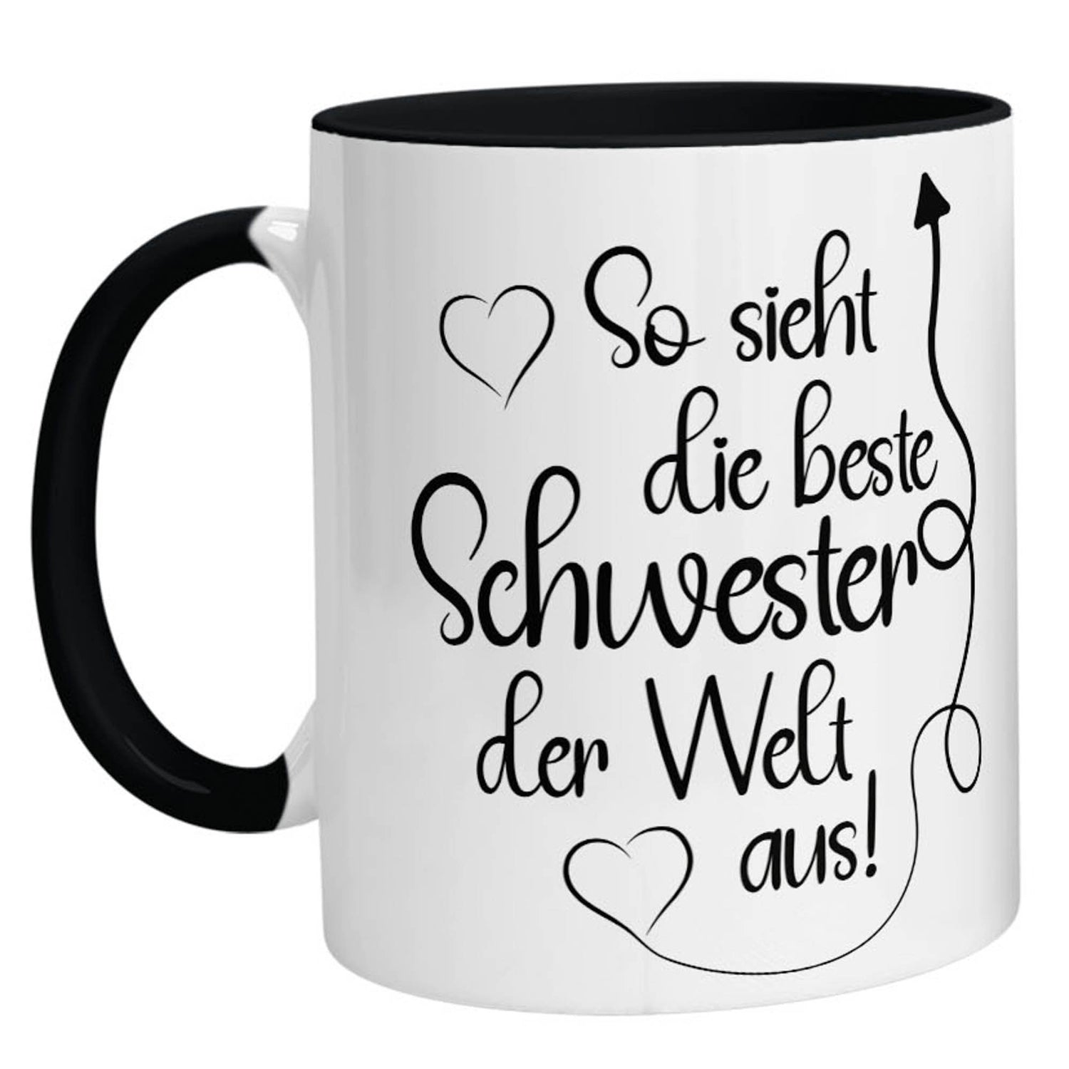 Tasse - So sieht die beste Schwester der Welt aus - Zwergenstick