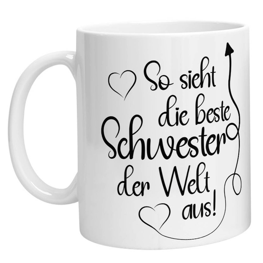 Tasse - So sieht die beste Schwester der Welt aus - Zwergenstick