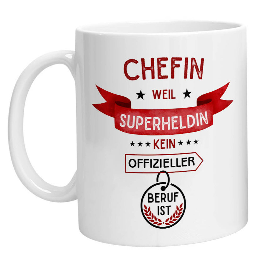 Tasse - Superheldin Chefin - Zwergenstick