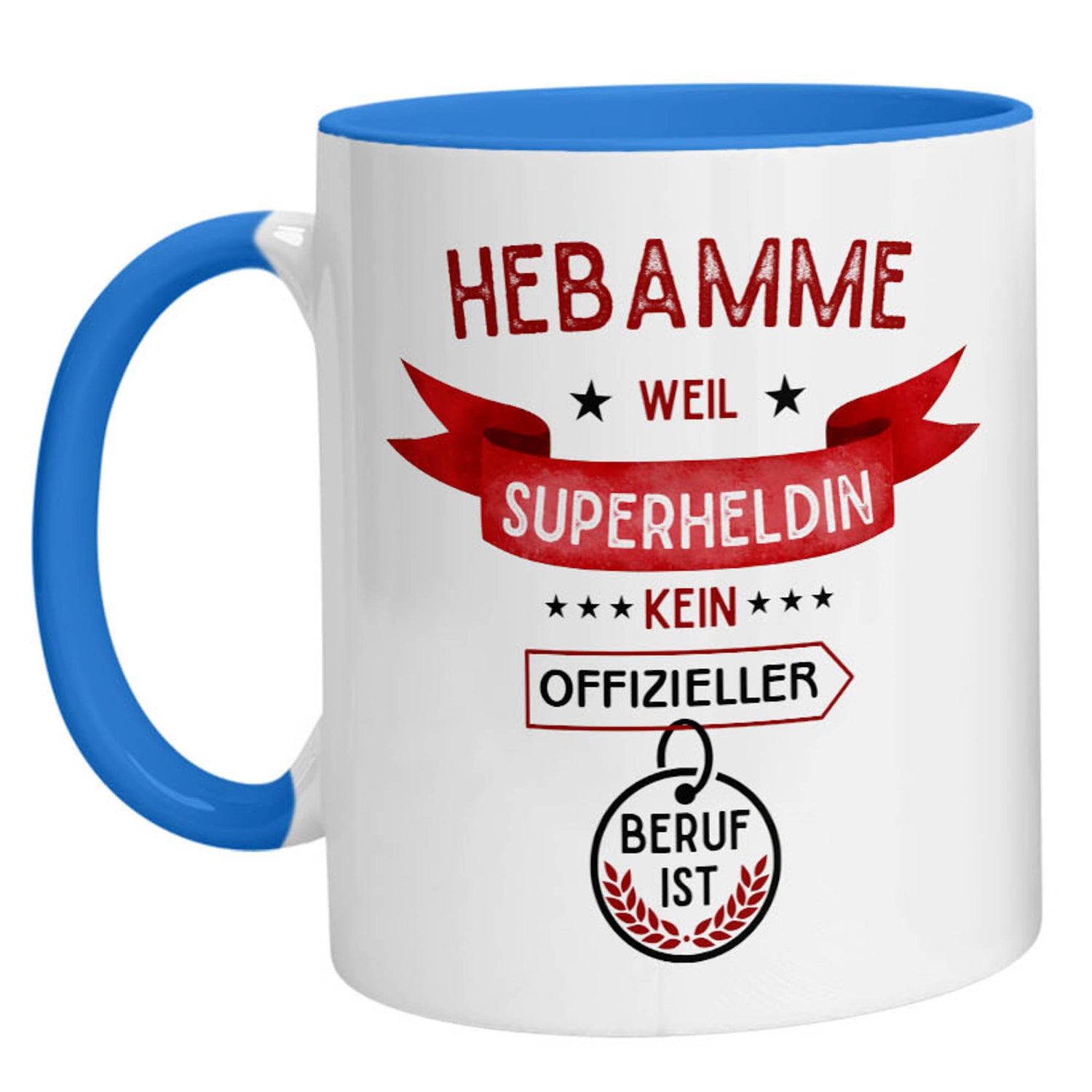 Tasse - Superheldin Hebamme - Zwergenstick