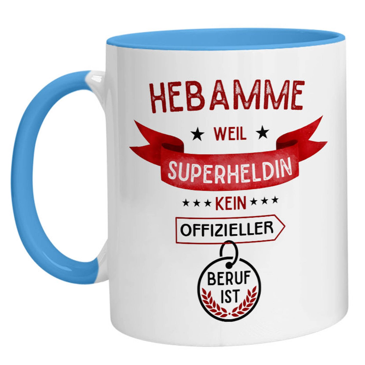 Tasse - Superheldin Hebamme - Zwergenstick
