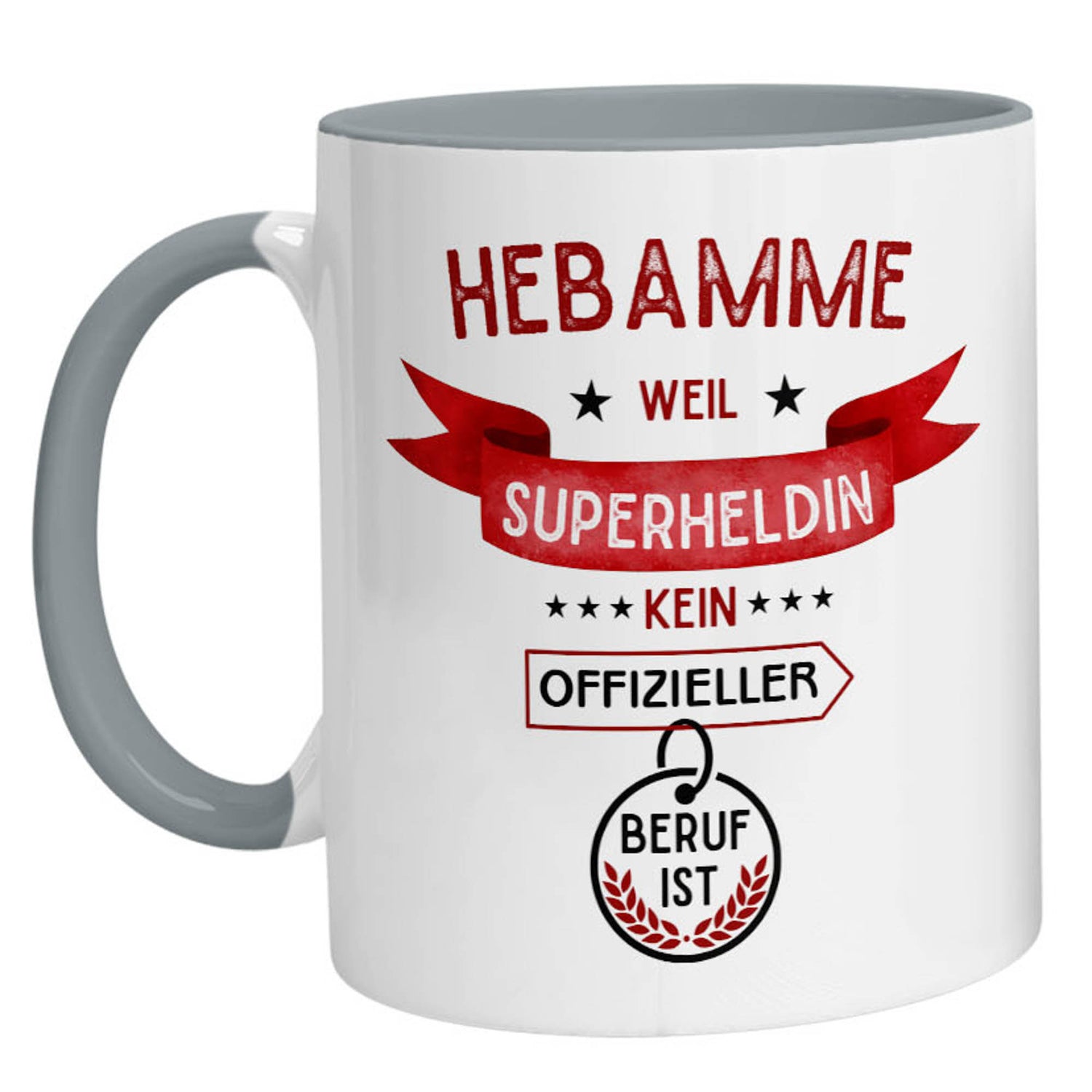 Tasse - Superheldin Hebamme - Zwergenstick