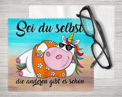 Brillenputztuch - Objektivtuch Sei du selbst die anderen gibt es schon - Zwergenstick