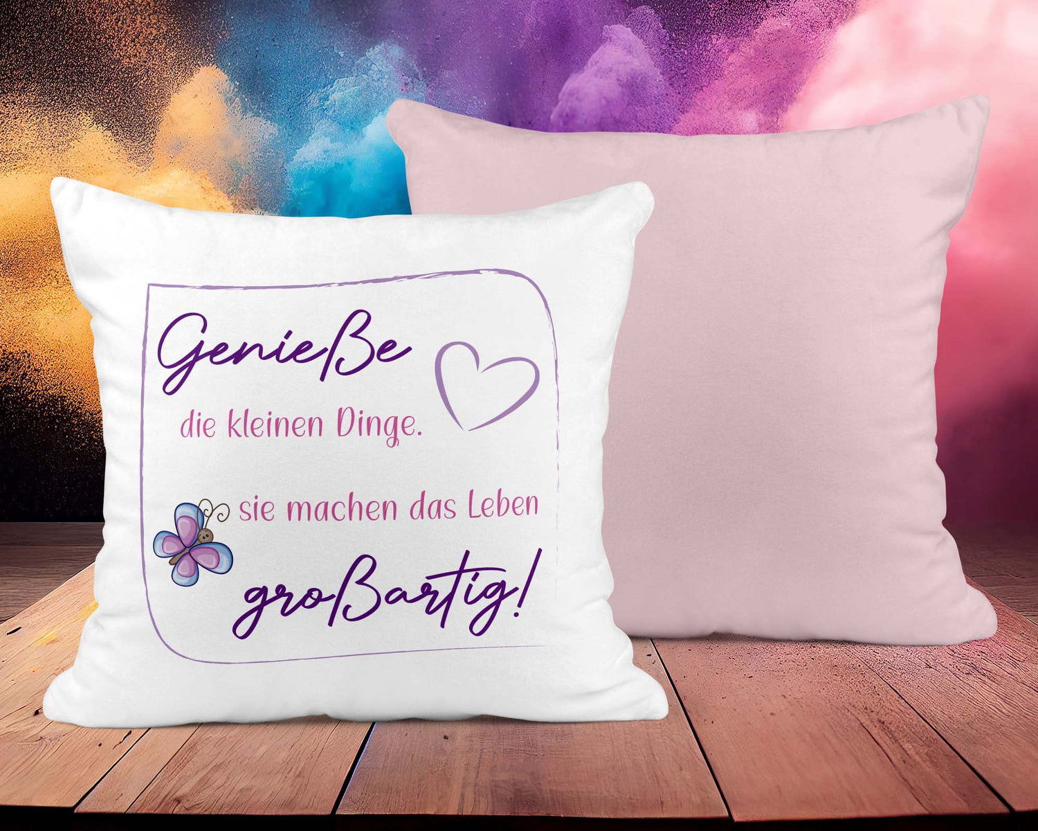 Glücksmomente Zitat - Kissen &