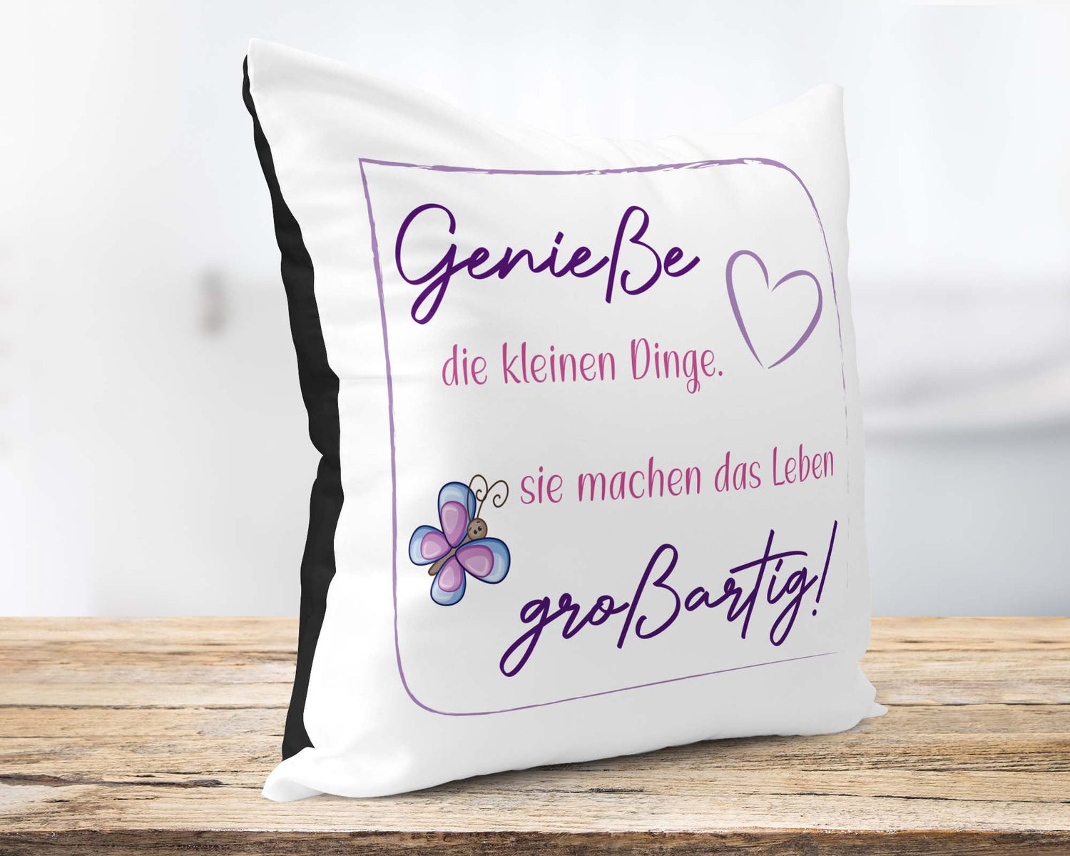 Glücksmomente Zitat - Kissen &
