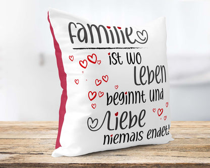 Liebevolles Familien - Kissen &
