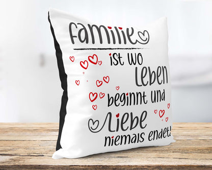 Liebevolles Familien - Kissen &