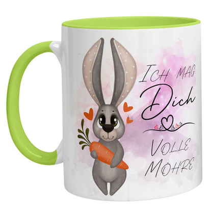 Tasse – Bild Ich mag Dich volle Möhre - Zwergenstick