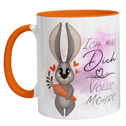 Tasse – Bild Ich mag Dich volle Möhre - Zwergenstick