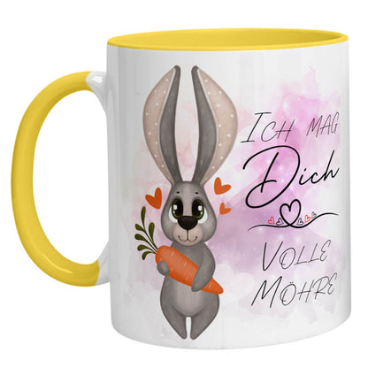 Tasse – Bild Ich mag Dich volle Möhre - Zwergenstick