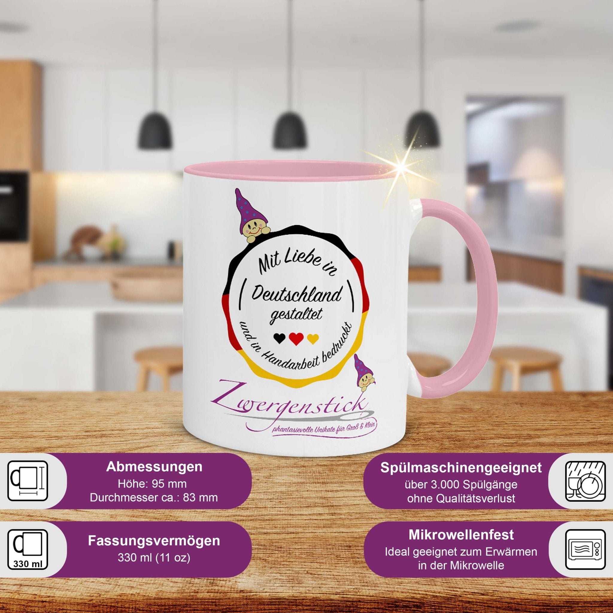 Tasse - Esel Een von us beiden is nich ganz so klook as ik - Zwergenstick