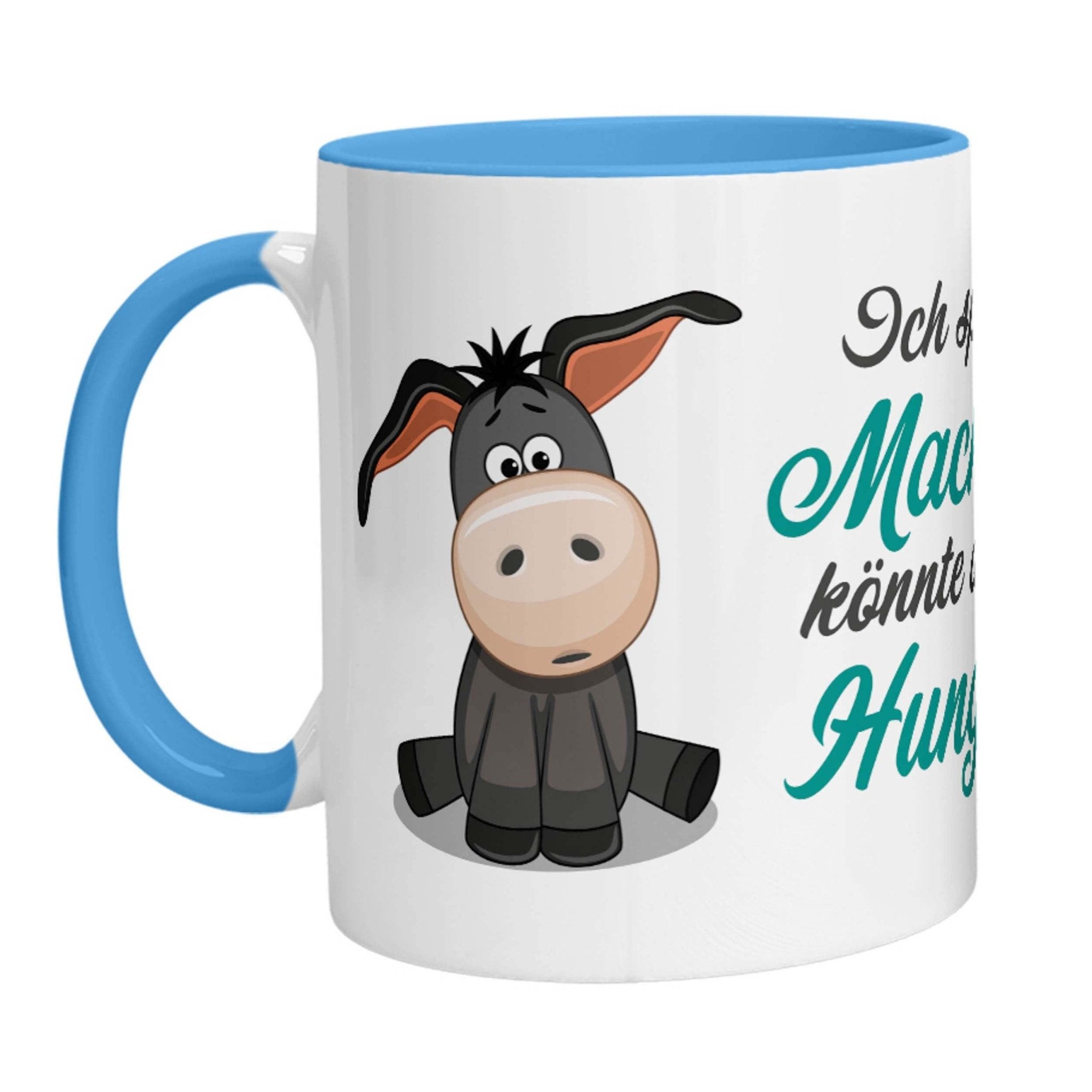 Tasse - Esel Ich spüre die Macht in mir, könnte aber auch Hunger sein. - Zwergenstick