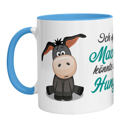 Tasse - Esel Ich spüre die Macht in mir, könnte aber auch Hunger sein. - Zwergenstick