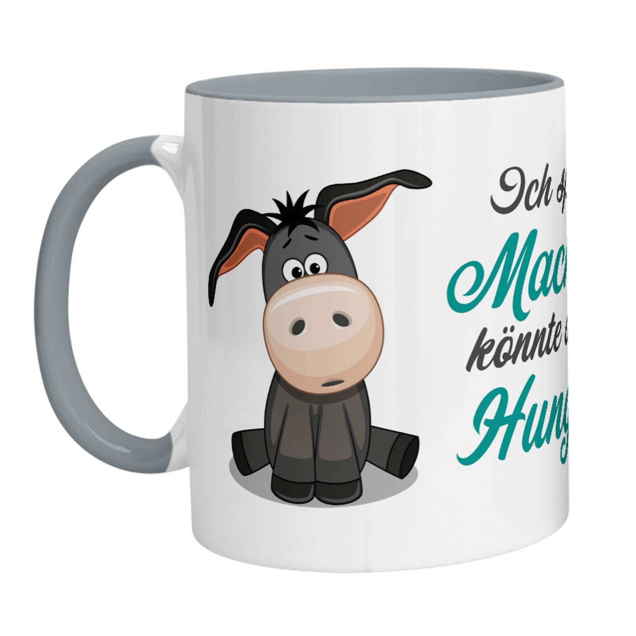 Tasse - Esel Ich spüre die Macht in mir, könnte aber auch Hunger sein. - Zwergenstick