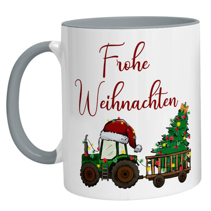 Tasse – Frohe Weihnachten Trecker - Zwergenstick