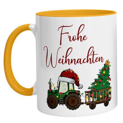 Tasse – Frohe Weihnachten Trecker - Zwergenstick