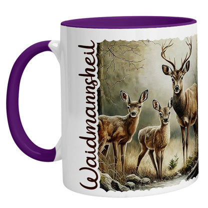 Tasse – Jaeger Waidmannsheil Hirsch Familie - Zwergenstick