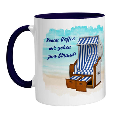 Tasse - Komm Kaffee wir gehen zum Strand - Zwergenstick