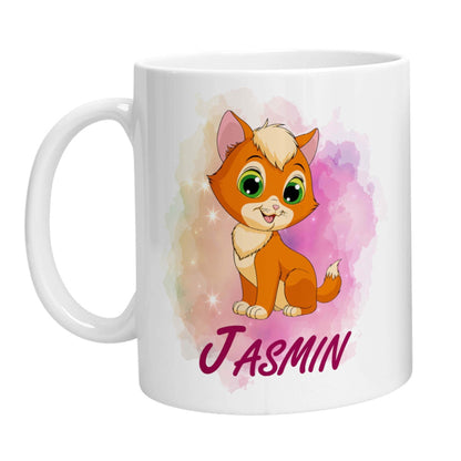 Tasse - Namenstasse Katze (Personalisiert) - Zwergenstick
