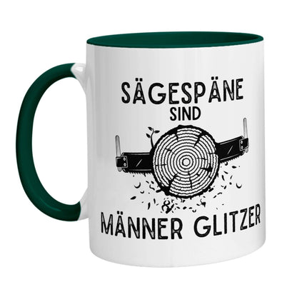 Tasse - Sägespäne sind Männer Glitzer (Handsäge) - Zwergenstick