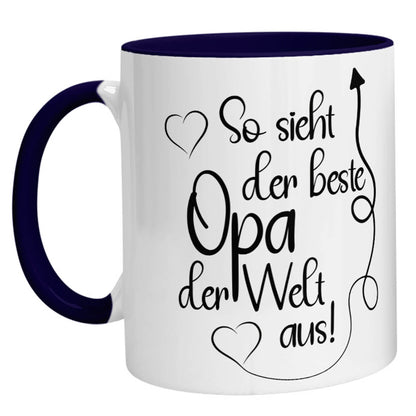Tasse - So sieht der beste Opa der Welt aus - Zwergenstick
