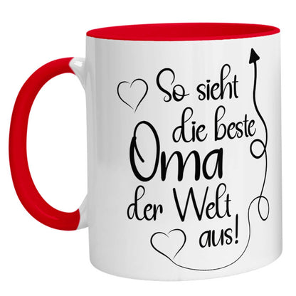 Tasse - So sieht die beste Oma der Welt aus - Zwergenstick