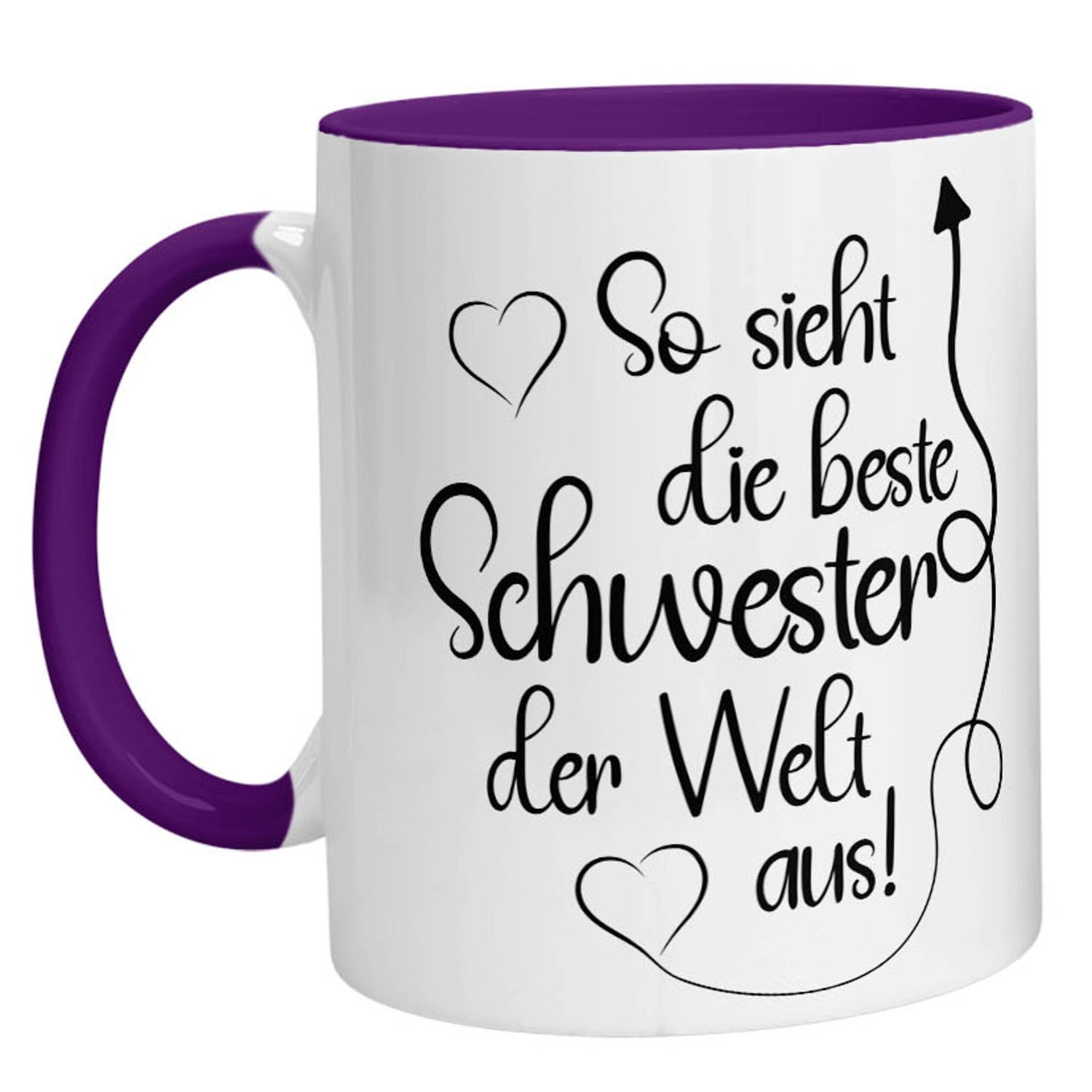 Tasse - So sieht die beste Schwester der Welt aus - Zwergenstick
