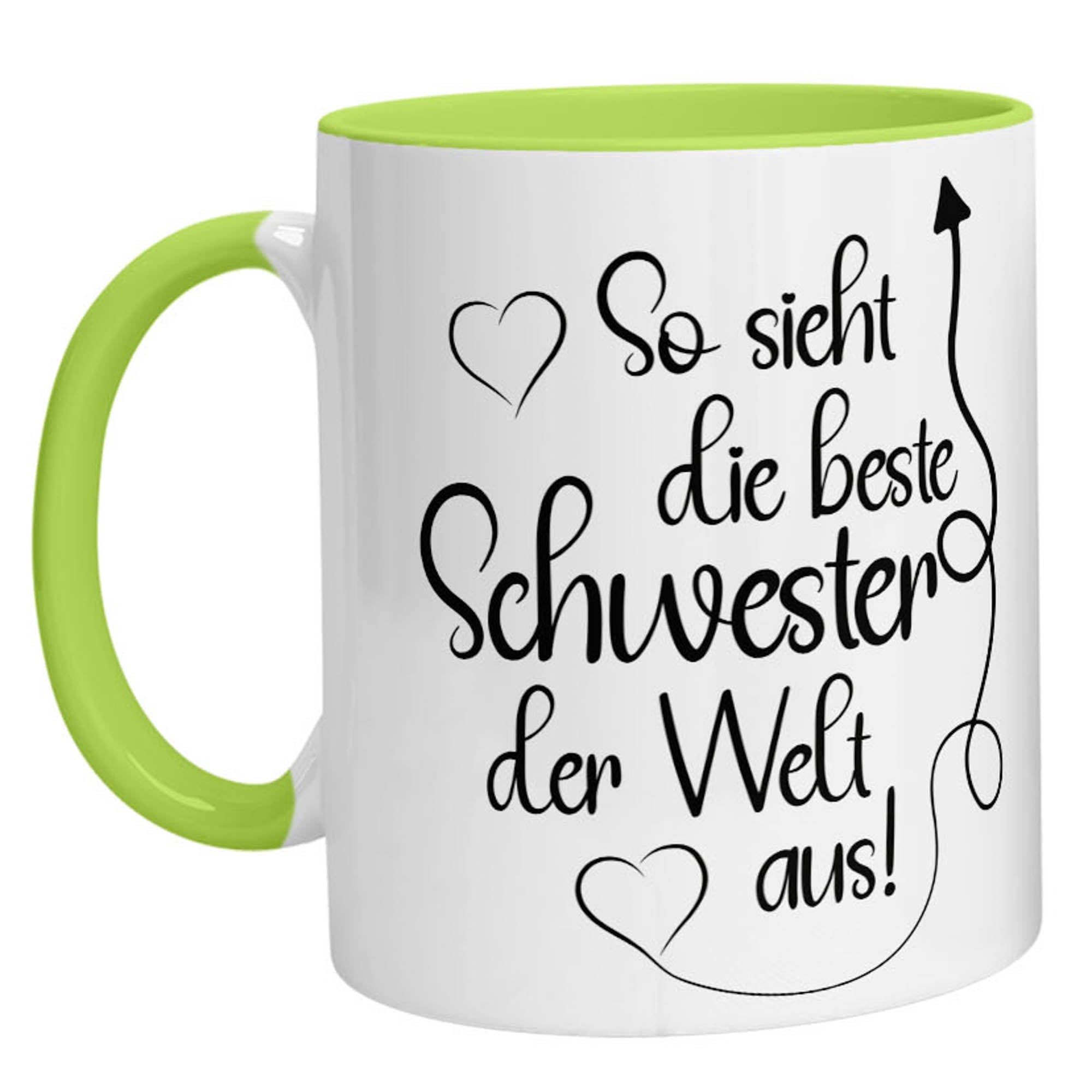 Tasse - So sieht die beste Schwester der Welt aus - Zwergenstick