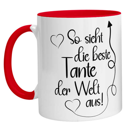 Tasse - So sieht die beste Tante der Welt aus - Zwergenstick
