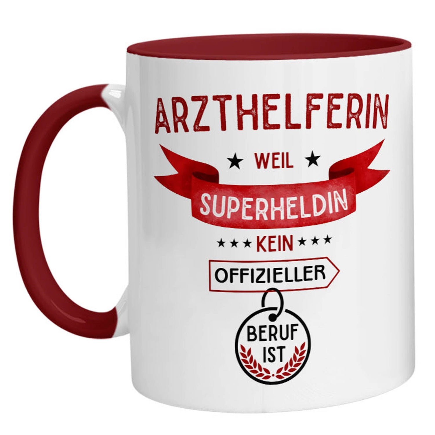 Tasse - Superheldin Arzthelferin - Zwergenstick