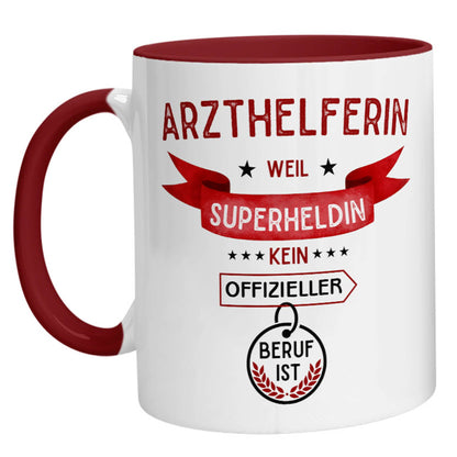 Tasse - Superheldin Arzthelferin - Zwergenstick