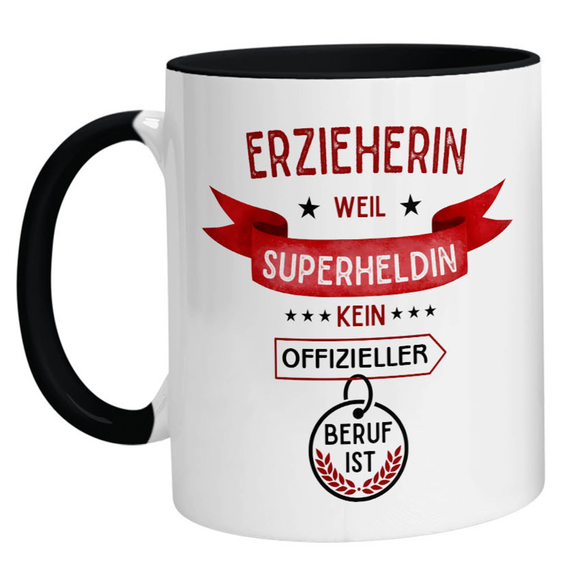 Tasse - Superheldin Erzieherin - Zwergenstick