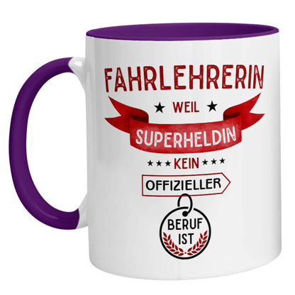 Tasse - Superheldin Fahrlehrerin - Zwergenstick