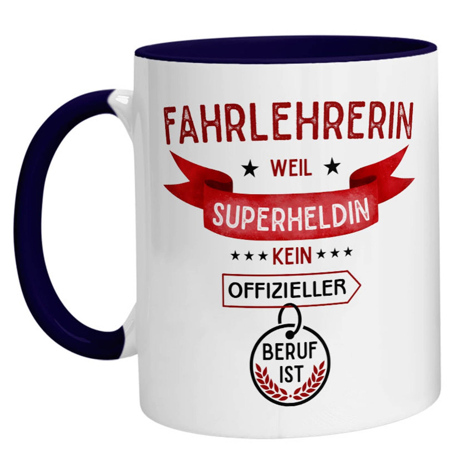 Tasse - Superheldin Fahrlehrerin - Zwergenstick