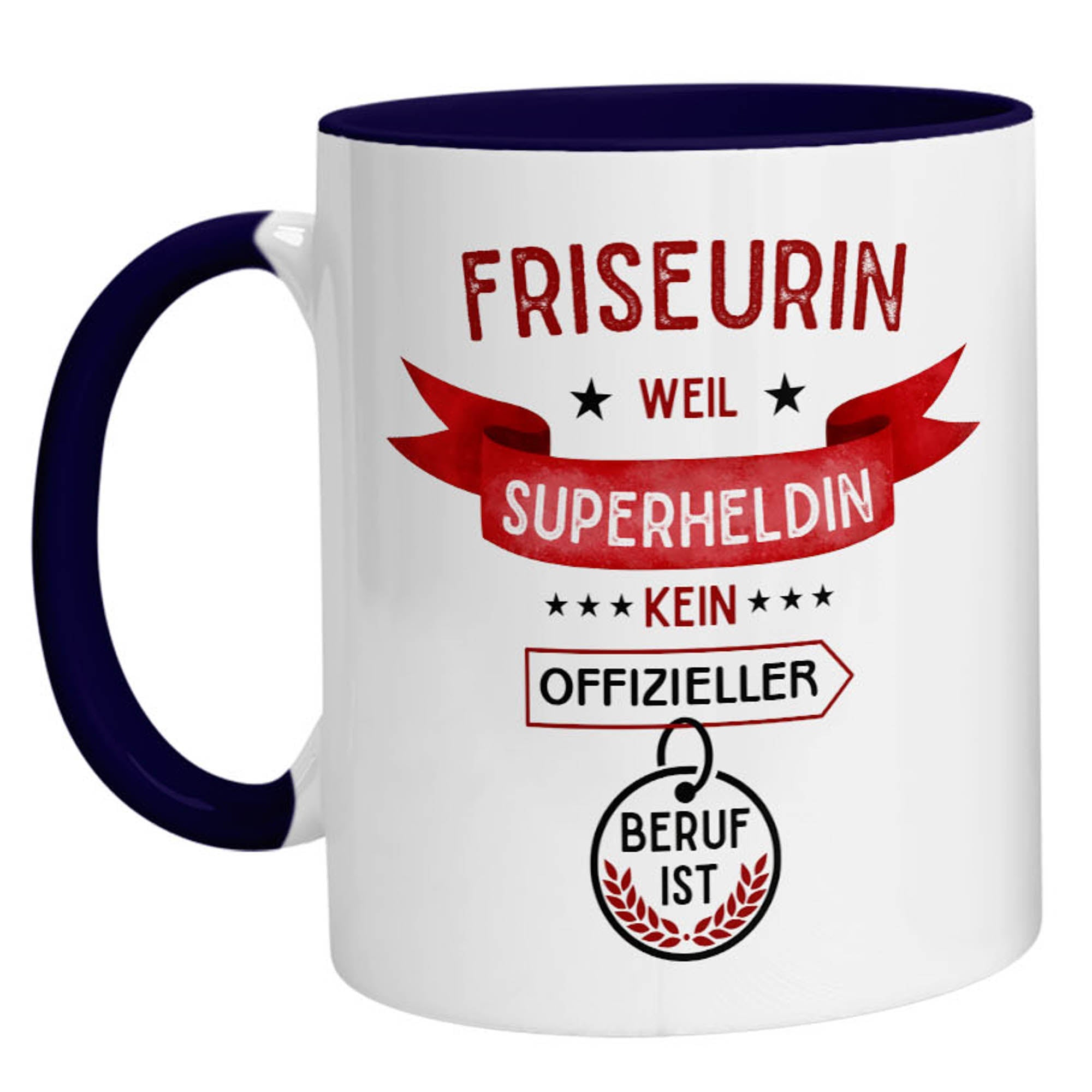 Tasse - Superheldin Friseurin - Zwergenstick