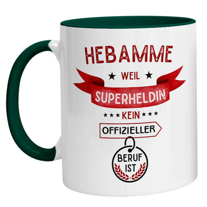 Tasse - Superheldin Hebamme - Zwergenstick