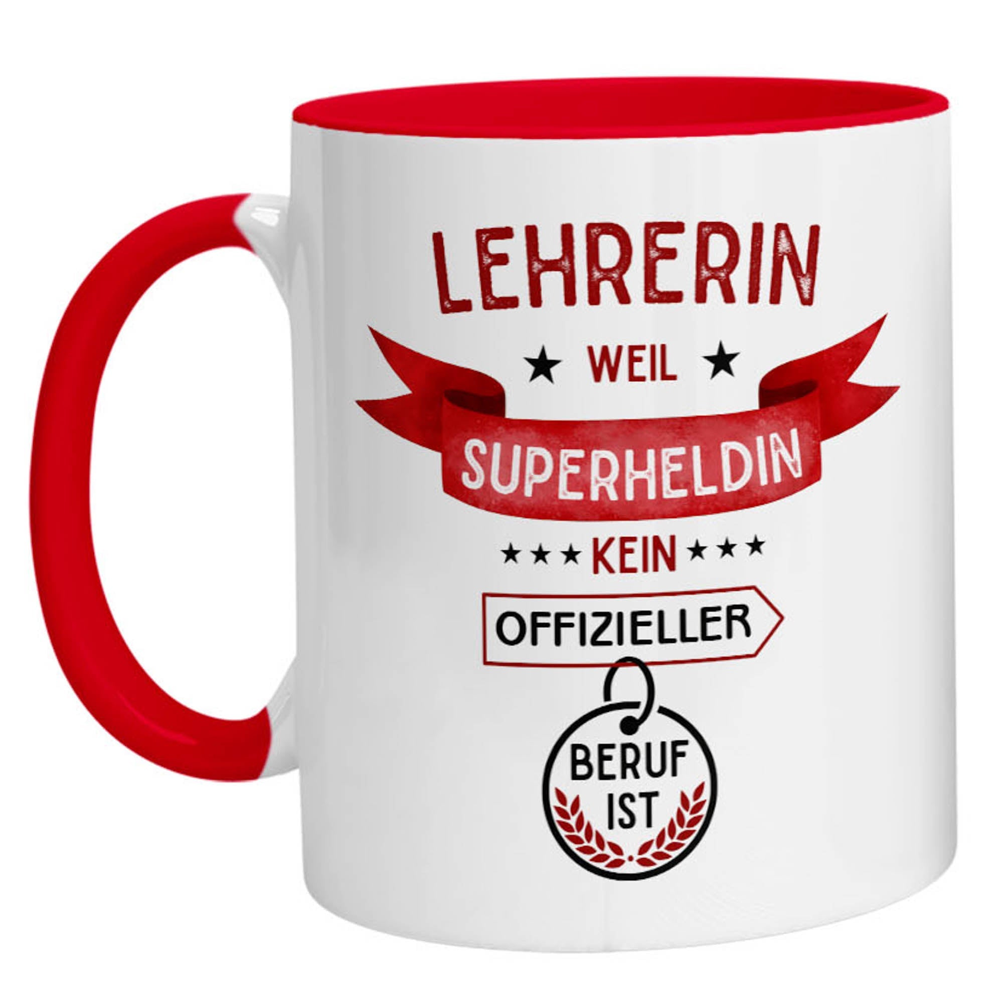 Tasse - Superheldin Lehrerin - Zwergenstick
