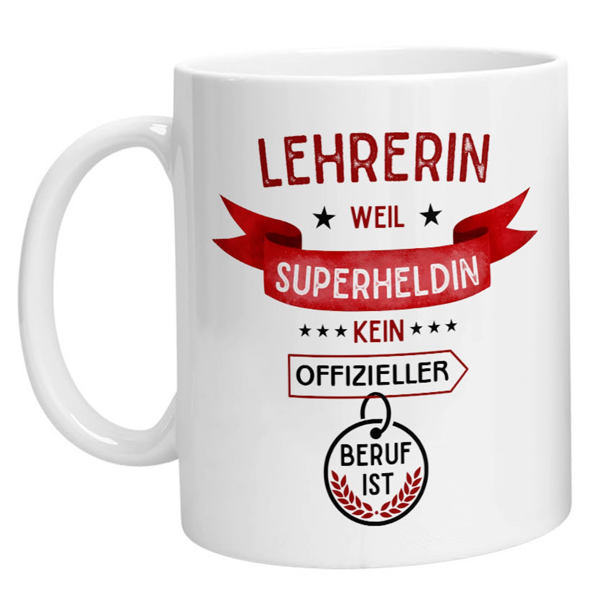 Tasse - Superheldin Lehrerin - Zwergenstick