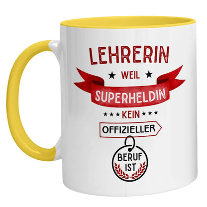 Tasse - Superheldin Lehrerin - Zwergenstick
