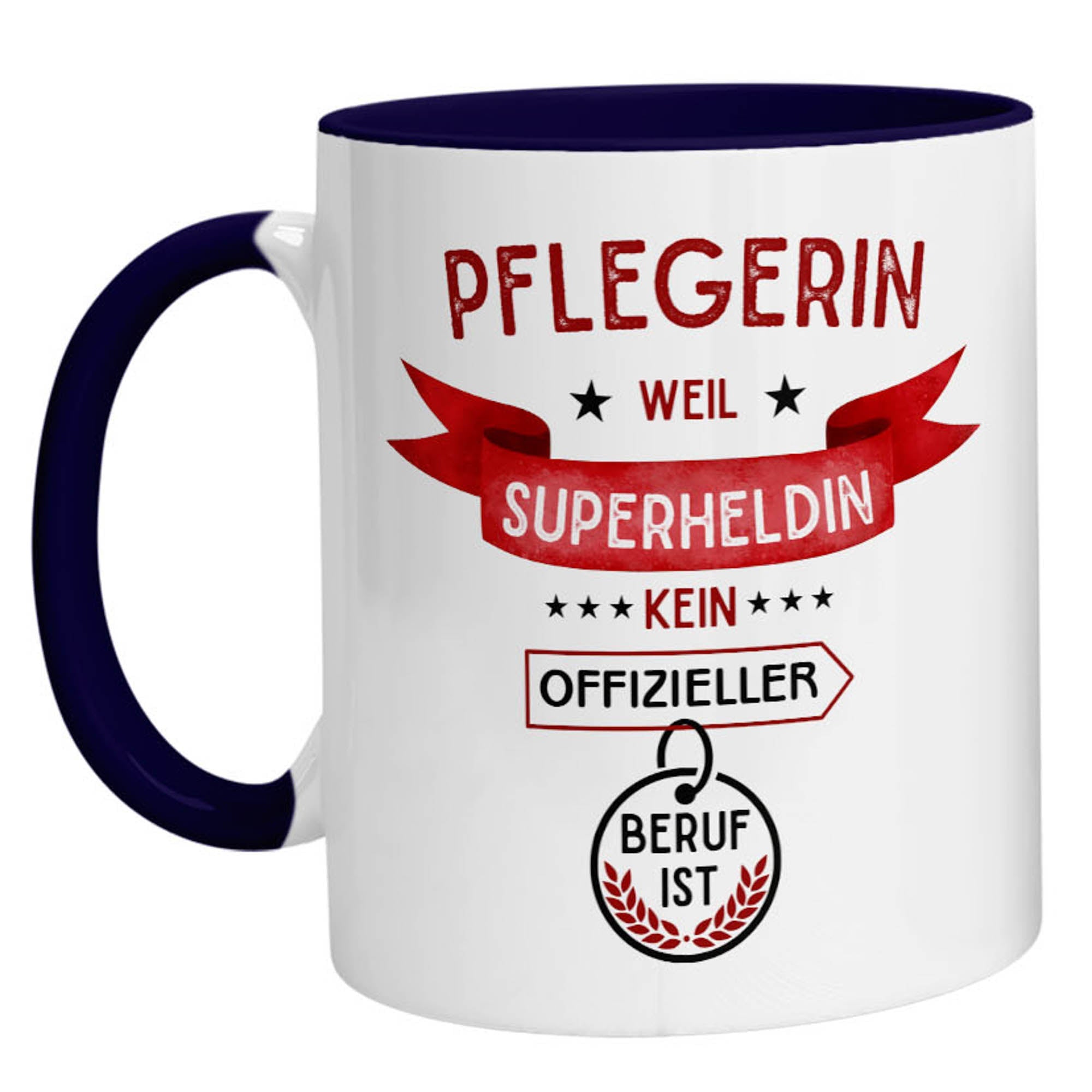 Tasse - Superheldin Pflegerin - Zwergenstick