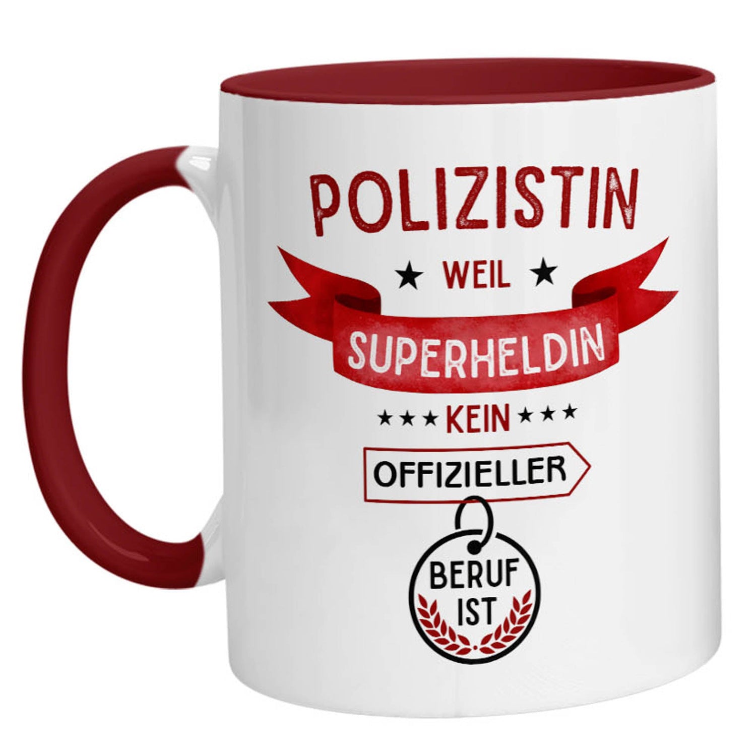 Tasse - Superheldin Polizistin - Zwergenstick