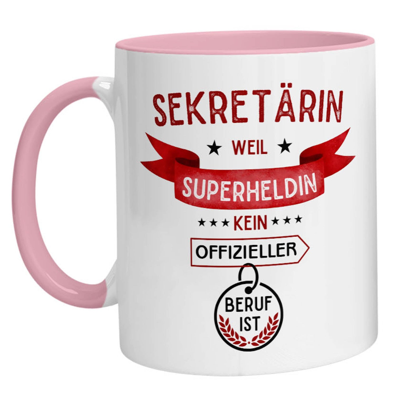 Tasse - Superheldin Sekretärin - Zwergenstick