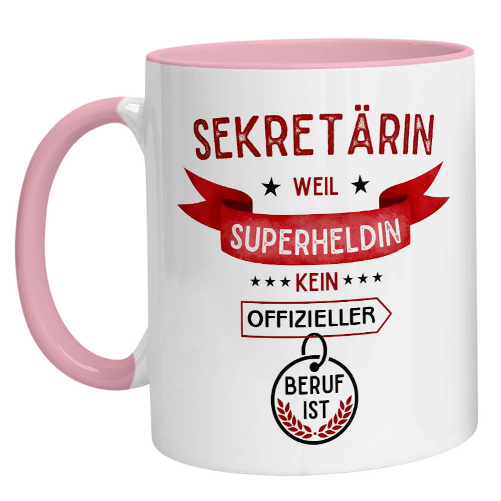 Tasse - Superheldin Sekretärin - Zwergenstick
