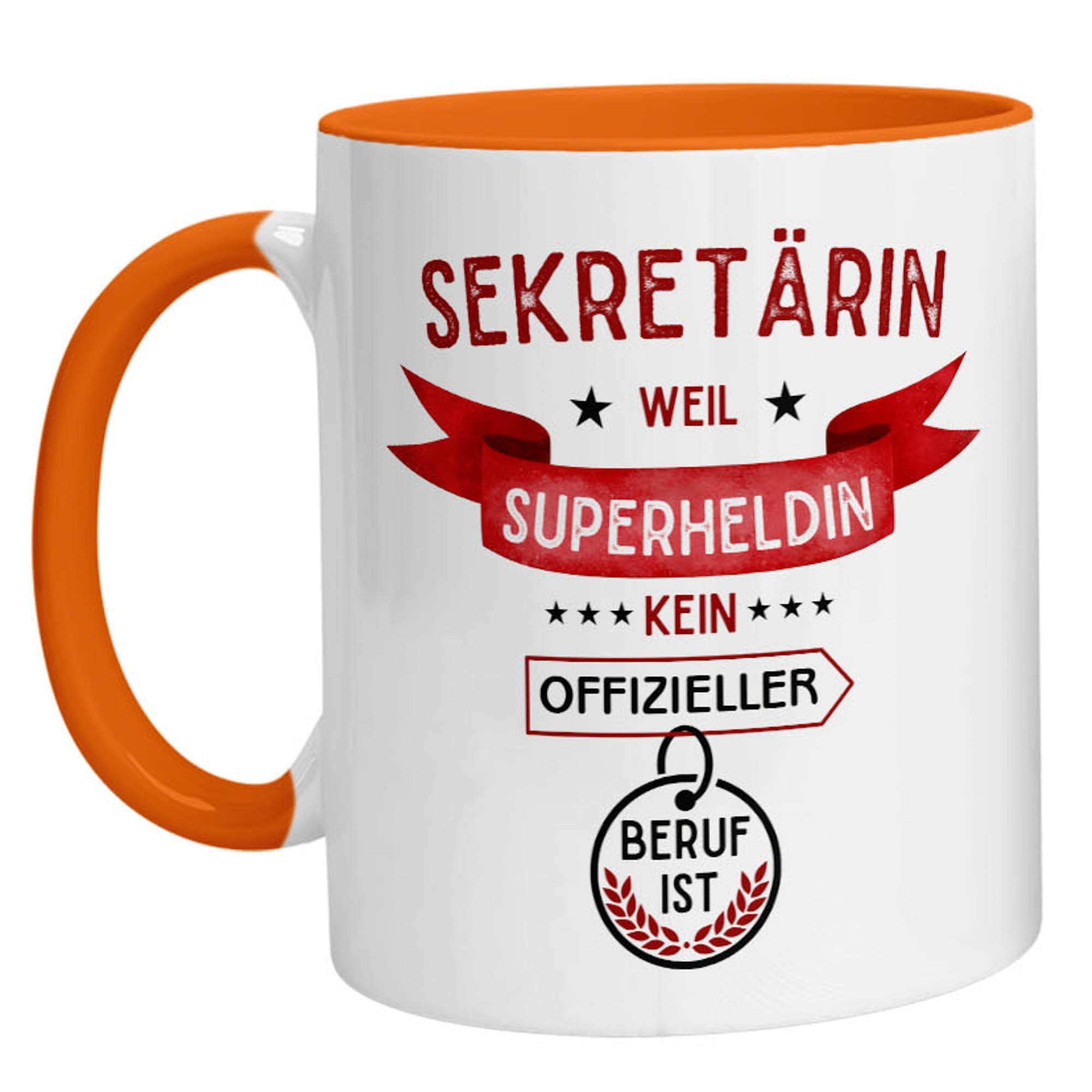 Tasse - Superheldin Sekretärin - Zwergenstick