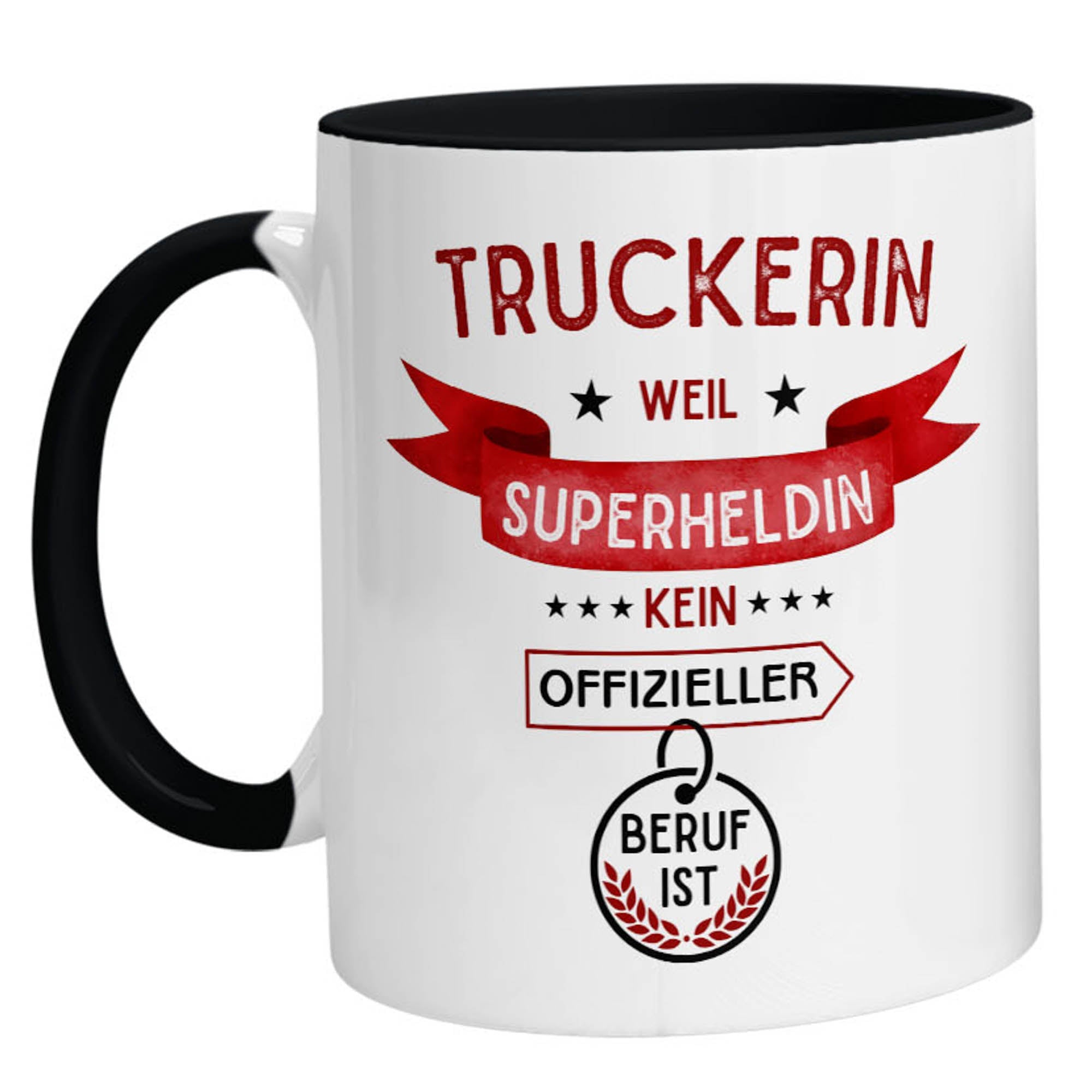 Tasse - Superheldin Truckerin - Zwergenstick