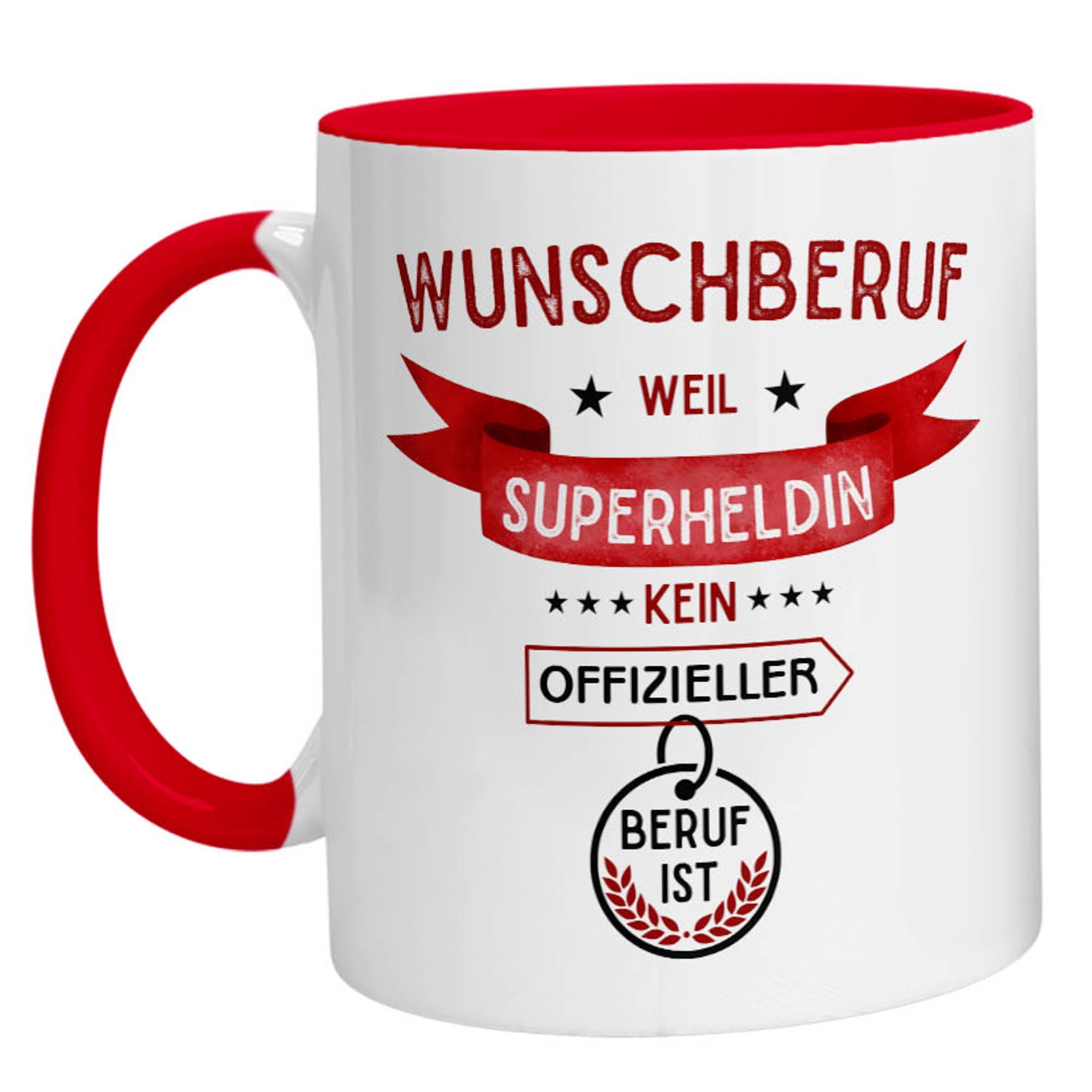 Tasse - Superheldin Wunschberuf - Zwergenstick